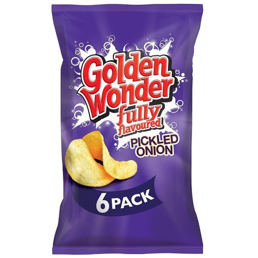 Golden Wonder Pickled Onion [2x6 Pack]
