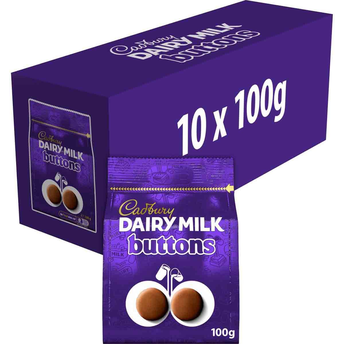 [FULL BOX] Cadbury Dairymilk Buttons [10x100g]