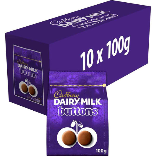 [FULL BOX] Cadbury Dairymilk Buttons [10x100g]