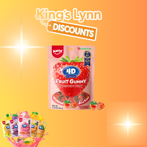 4D Gummy's Strawberry (low stock)