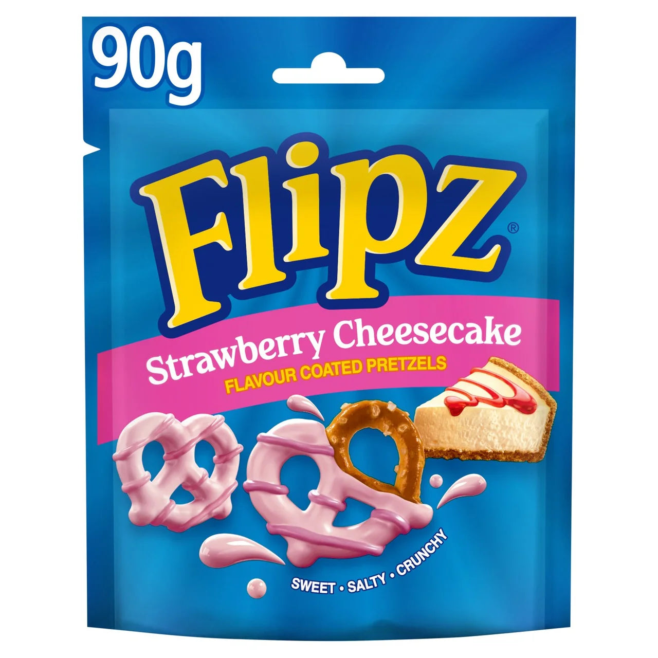 Flipz Strawberry Cheesecake Coated Pretzels [90g]