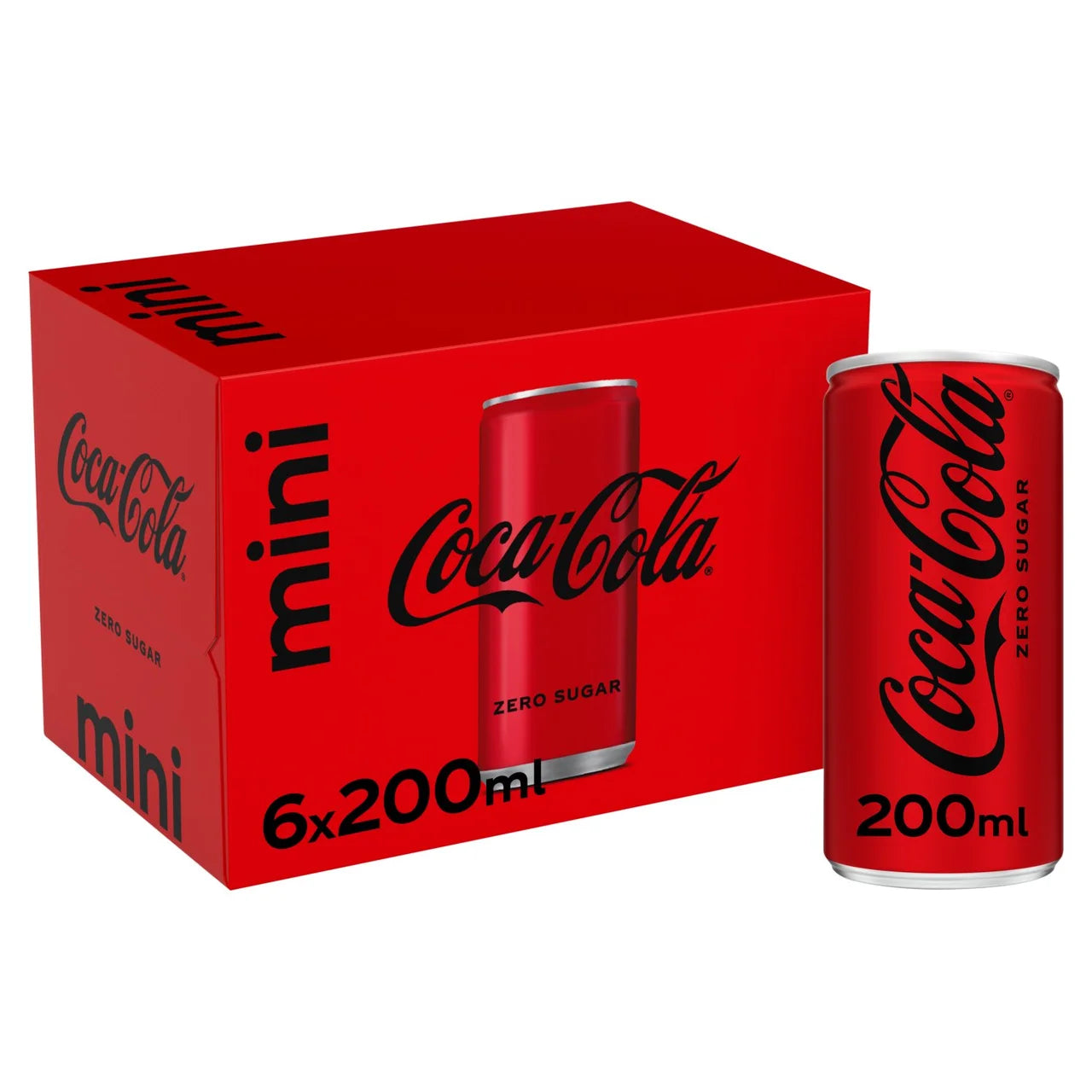 Coke Zero Mini Can Box [6x200ml]