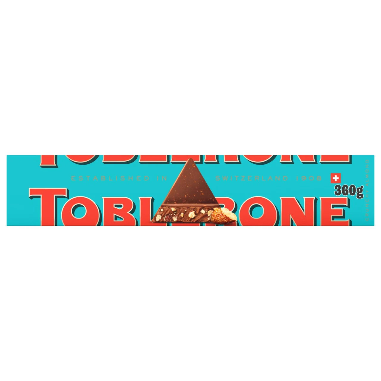 Toblerone Milk Chocolate & Crunchy Almonds Chocolate [360g]