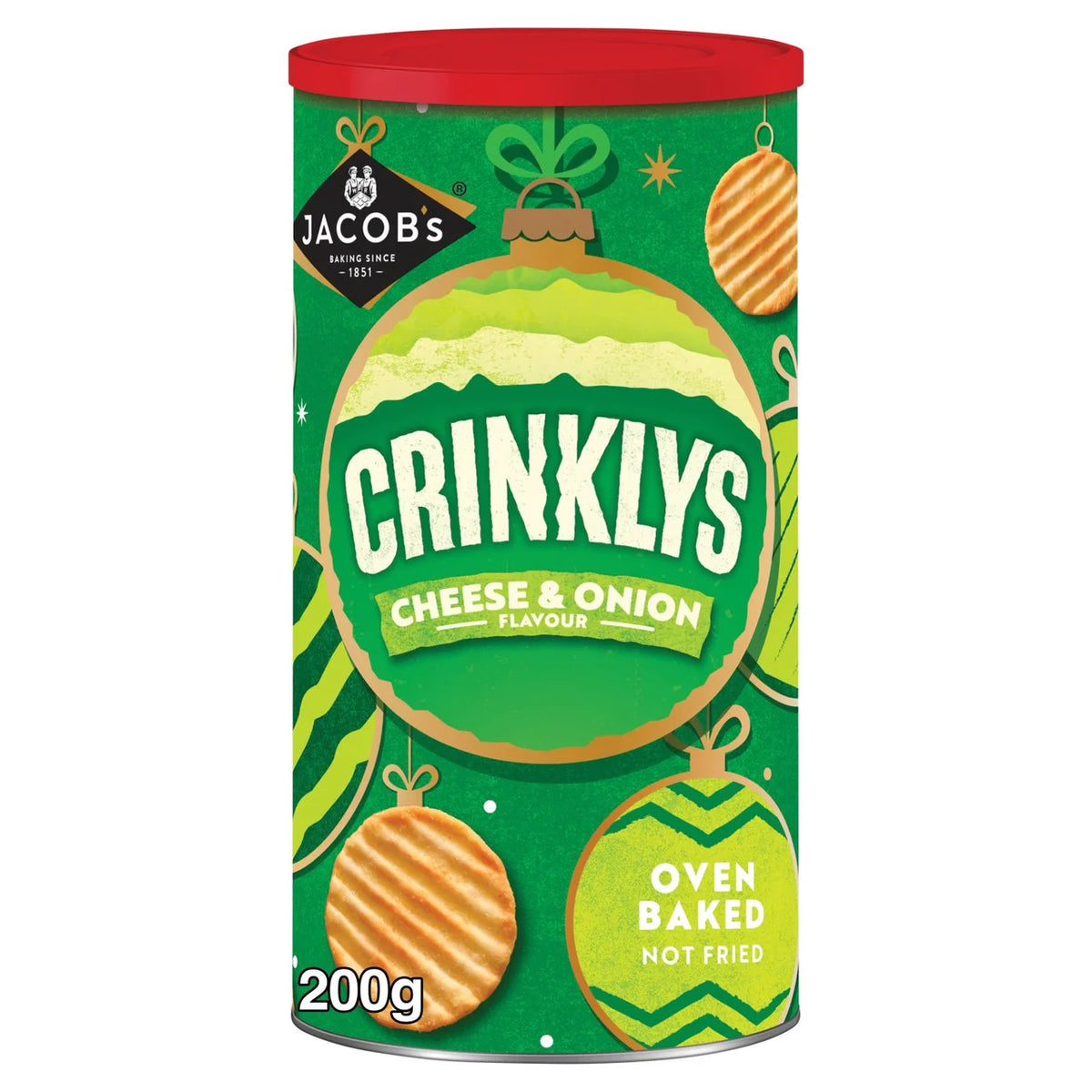 Jacobs Crinklys Cheese & Onion Tub [200g]