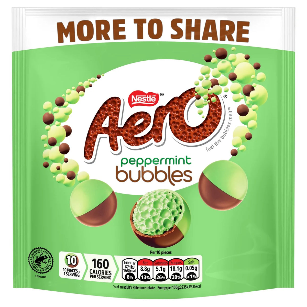 Aero Bubbles Peppermint Flavour XL Share Pouch [181g]