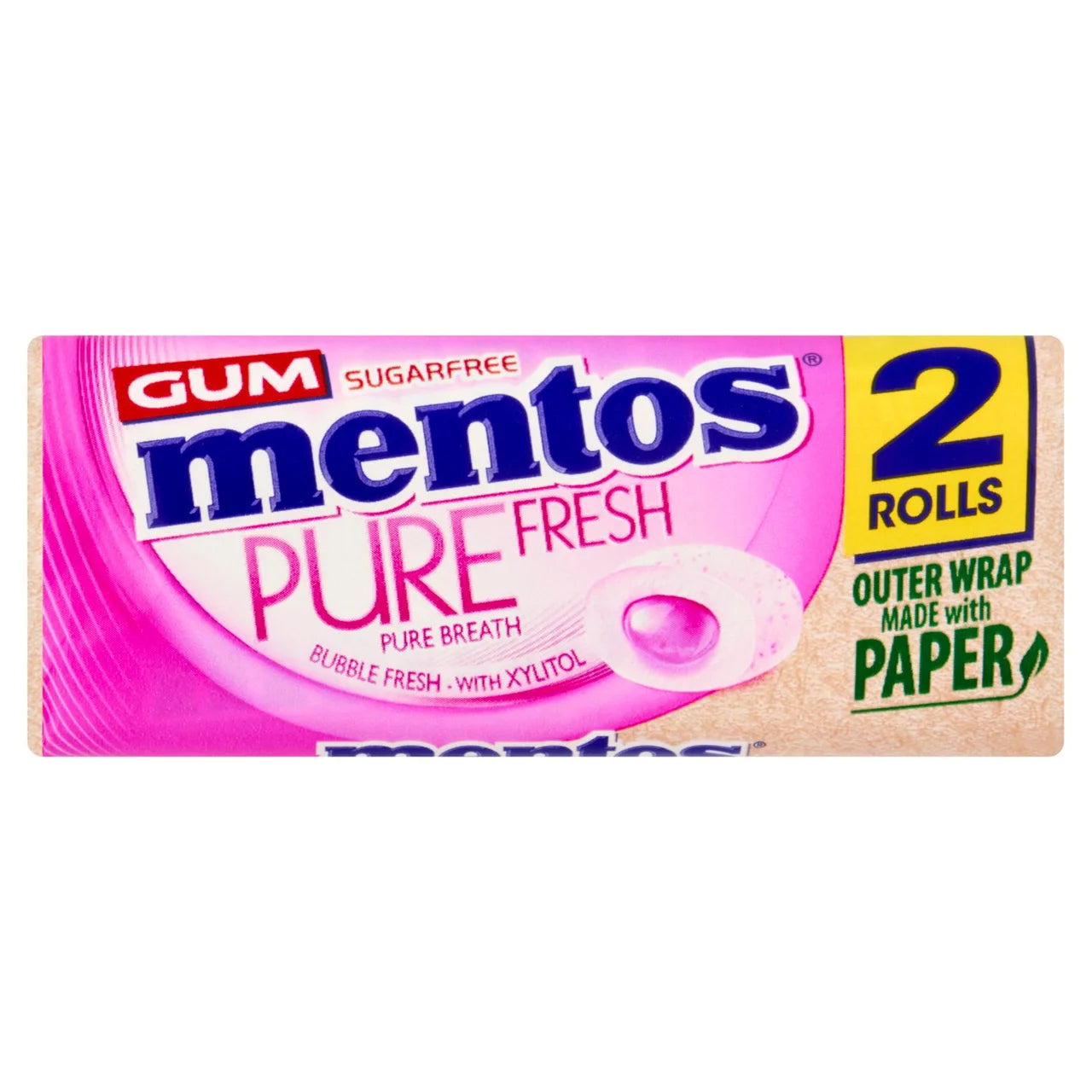 Mentos Pure Fresh Duo Pack Bubblegum Flavour [2x30g]