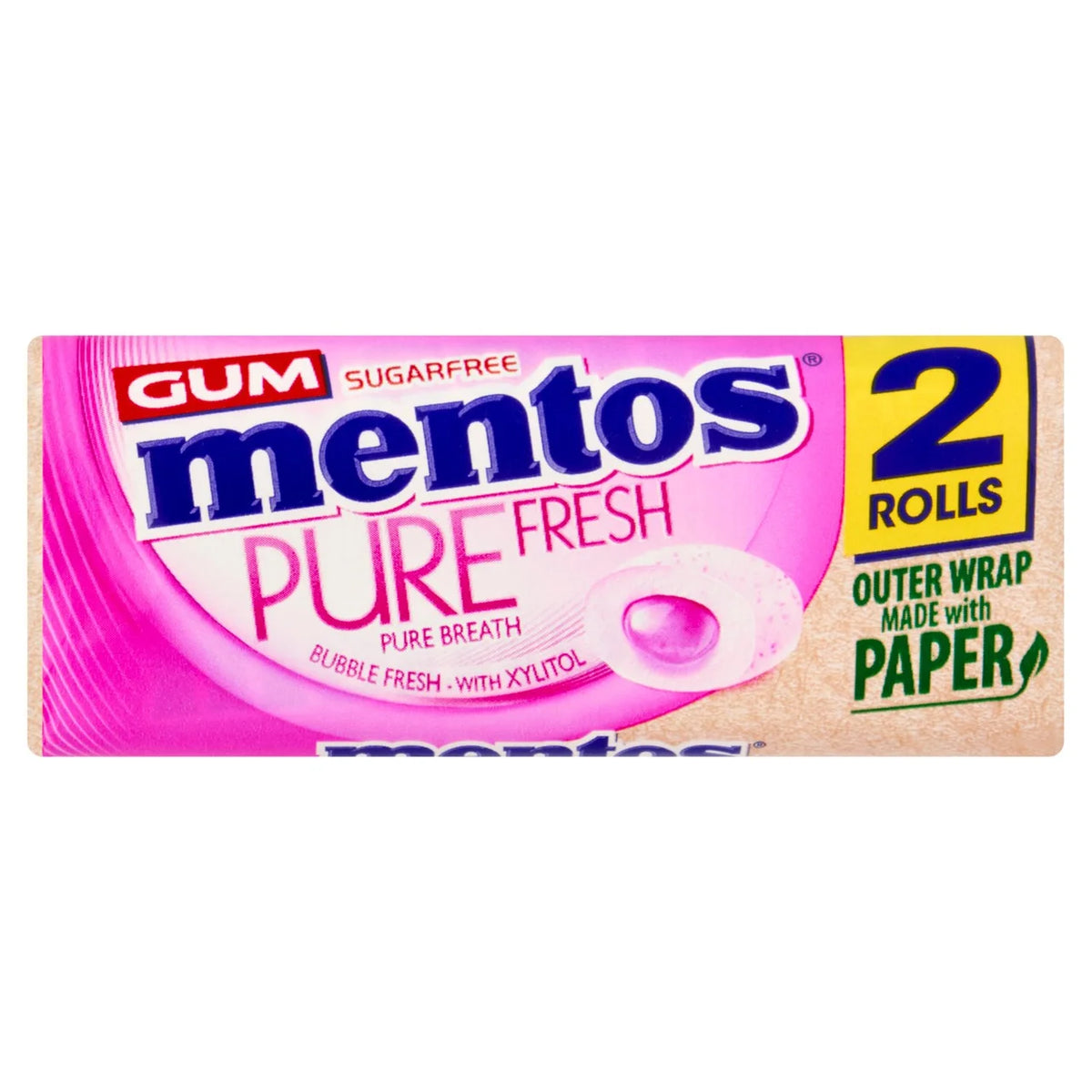 Mentos Pure Fresh Duo Pack Bubblegum Flavour [2x30g]