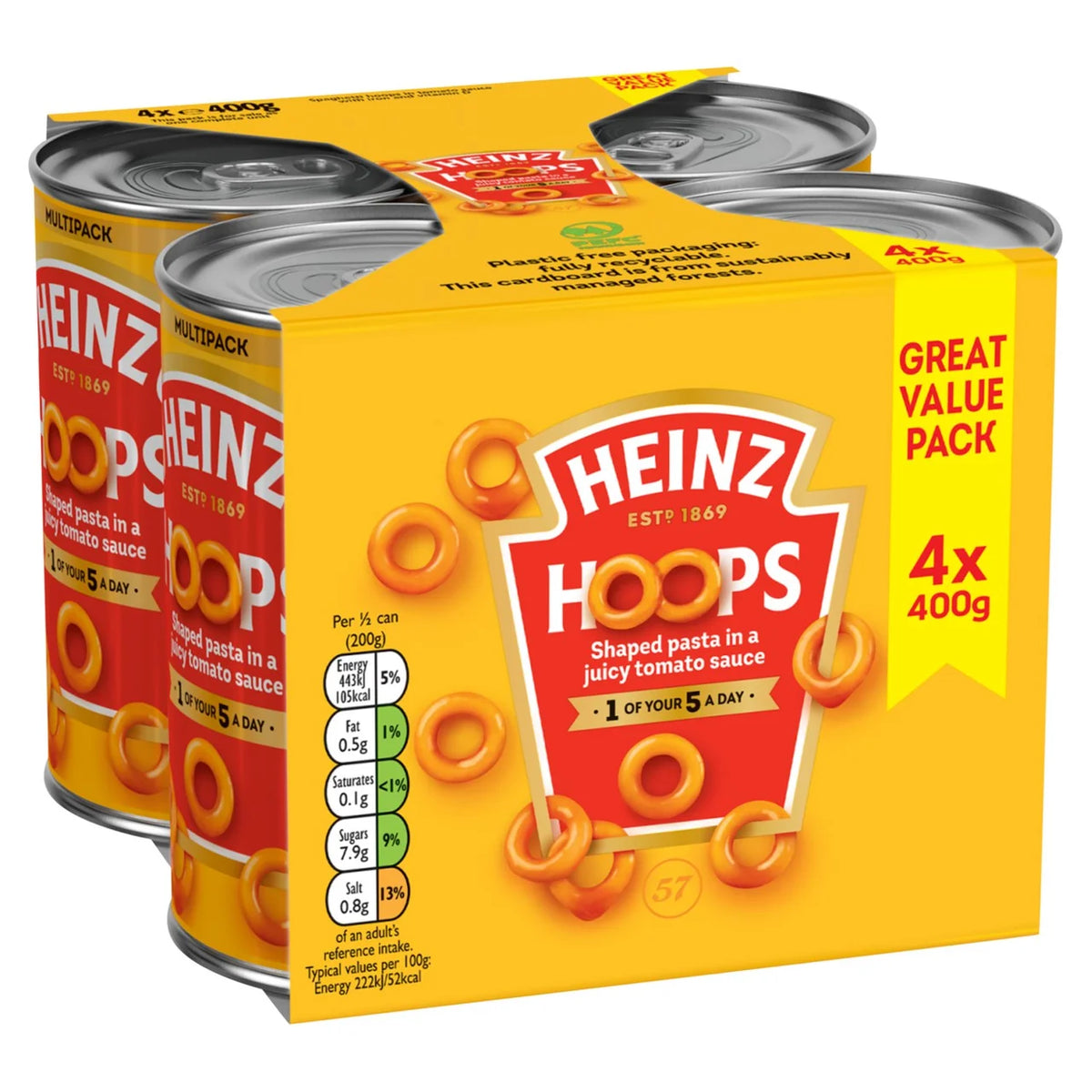 Heinz Spaghetti Hoops [4x400g]