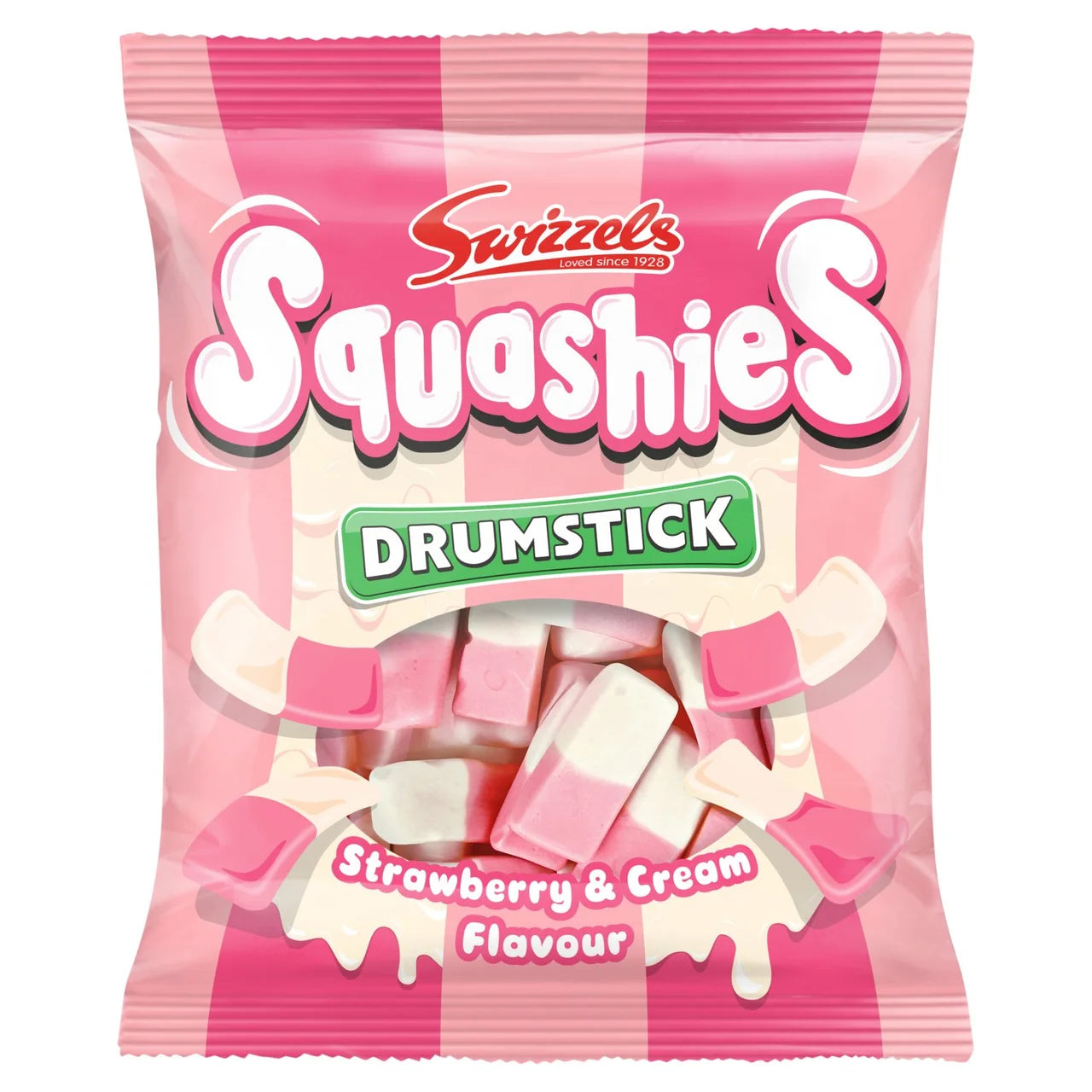 Swizzles Drumstick Squashies Strawberries & Cream [4x140g]