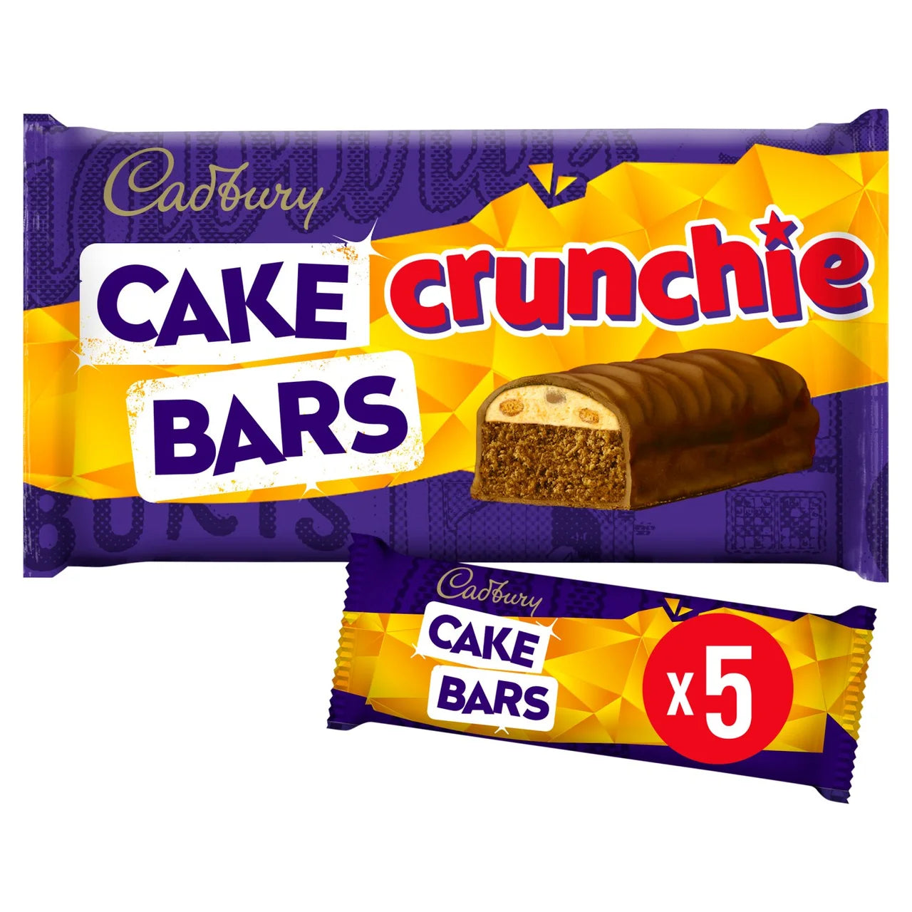 Cadbury Cake Bars Crunchie [5 Pack]