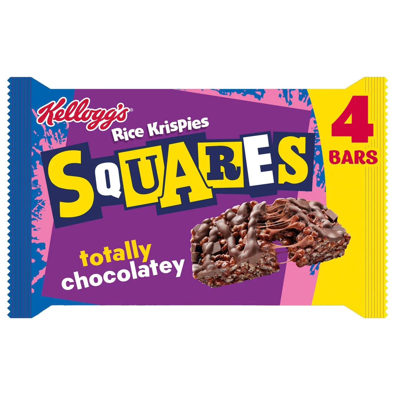 Kelloggs Rice Krispies Squares Delightfully Chocolatey [4 Pack]