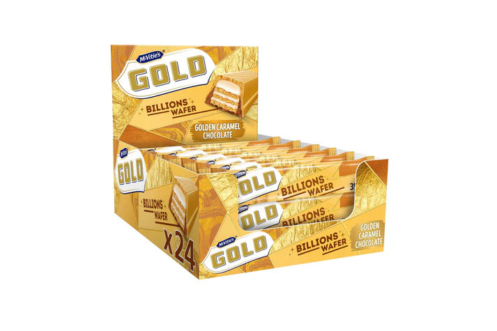[FULL BOX] McVities Gold Billions Wafer [24x39g]