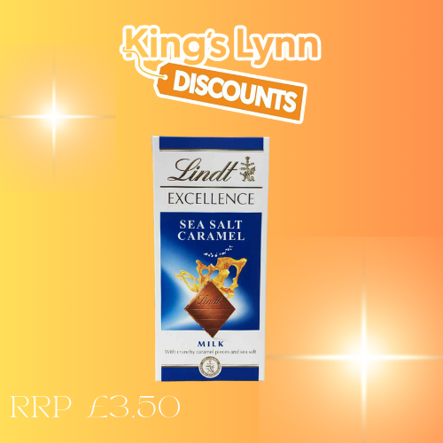 Lindt  Sea salt caramel slab 100g