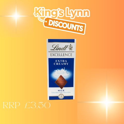 lindt extra creamy slab 100g