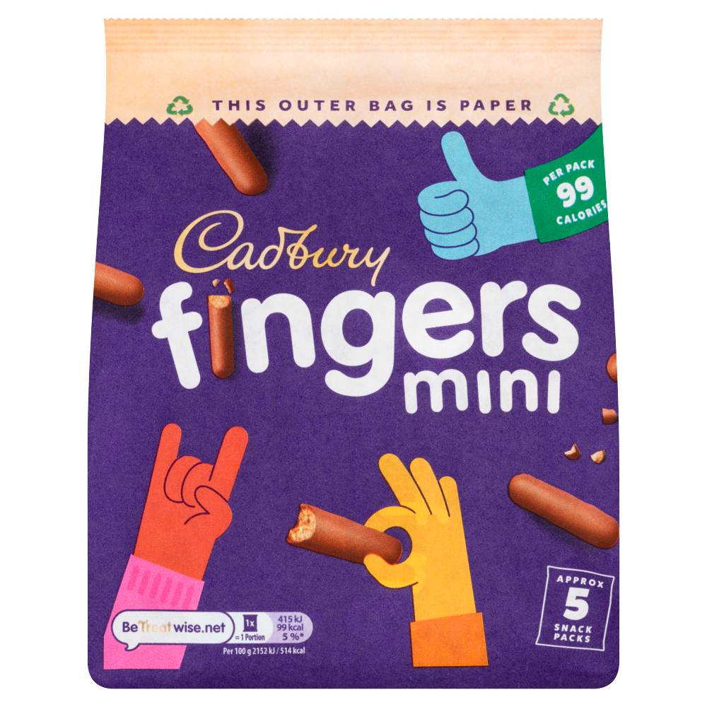 Cadbury Mini Fingers Multipack [5 Pack]