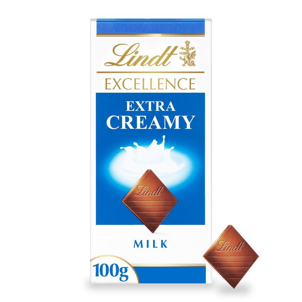 Lindt Excellence Milk Extra Creamy Chocolate Block [100g]