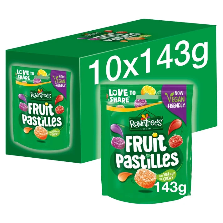 [FULL BOX] Rowntrees Fruit Pastilles [10x143g]