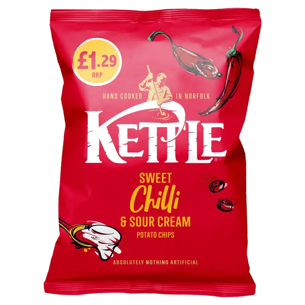 [FULL BOX] Kettle Sweet Chilli & Sour Cream [12x80g]