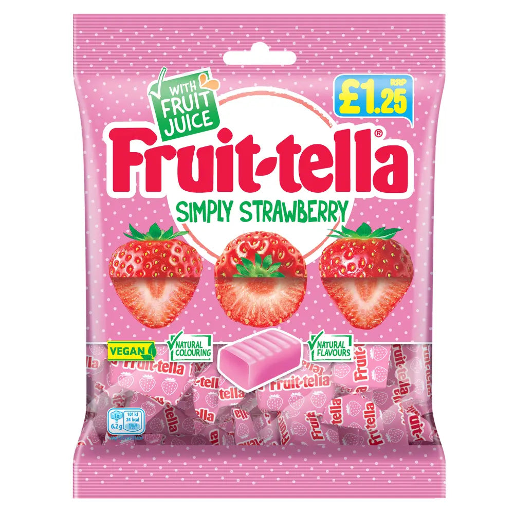 Fuit-ella Simply Strawberry Fruit Chews [135g]