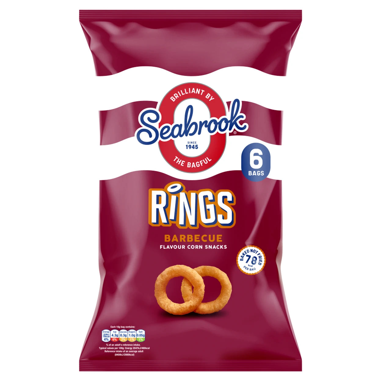 Seabrook Rings Barbecue [6 Pack]