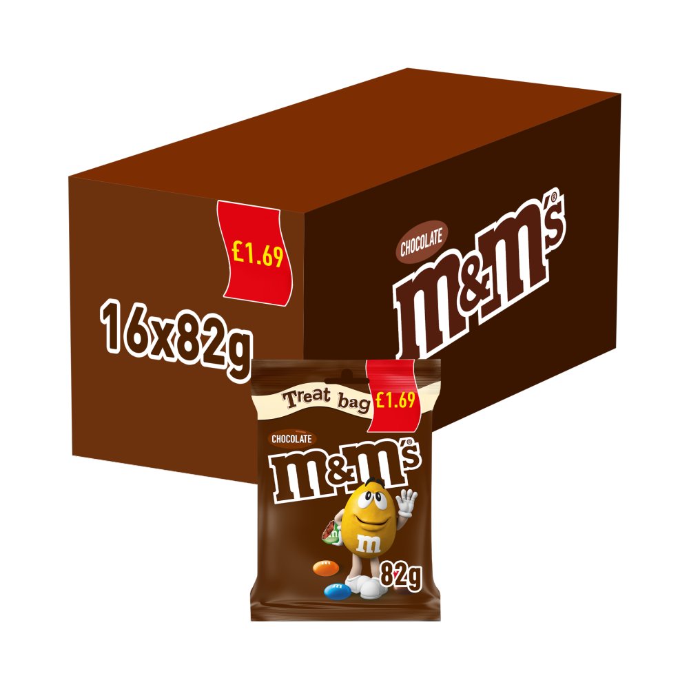 [FULL BOX] M&M Chocolate Treat Pouch [16x82g]