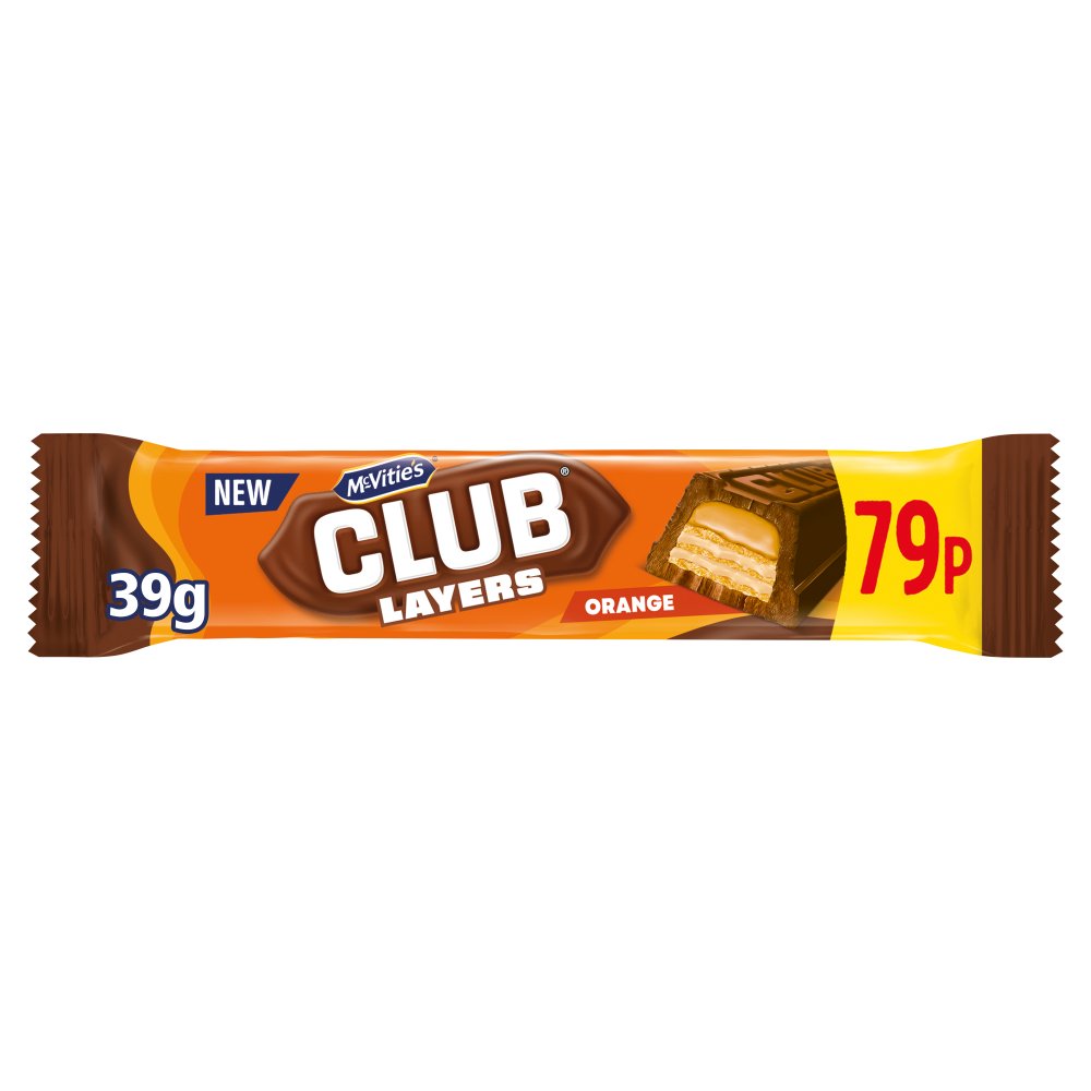 [FULL BOX] McVities Club Layers Orange Flavour [24x39g]