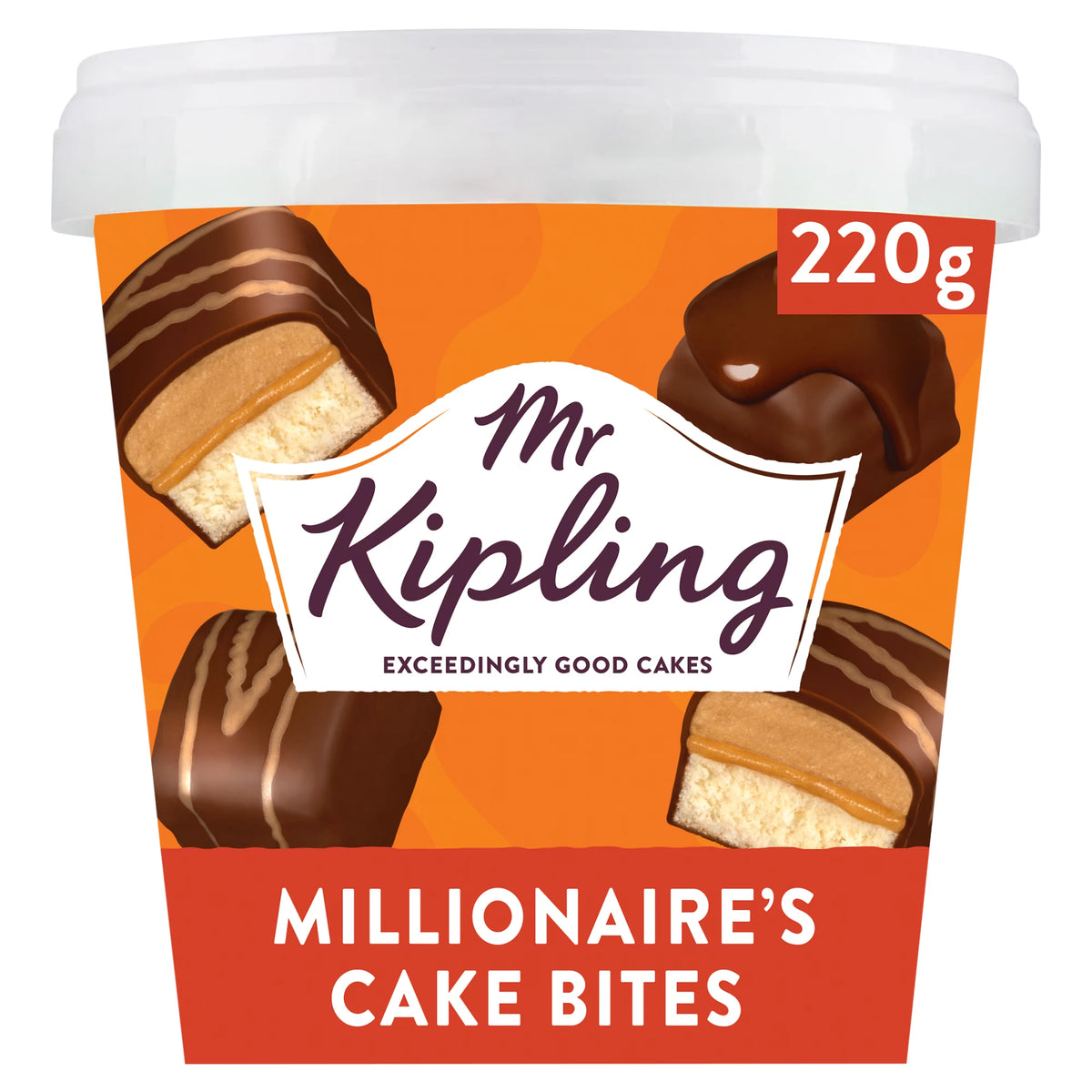 Mr Kipling Millionaires Cake Bites Tub [220g]