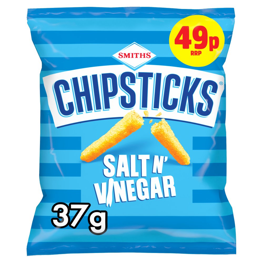 [FULL BOX] Smiths Chipsticks Salt & Vinegar Flavour [30x37g]