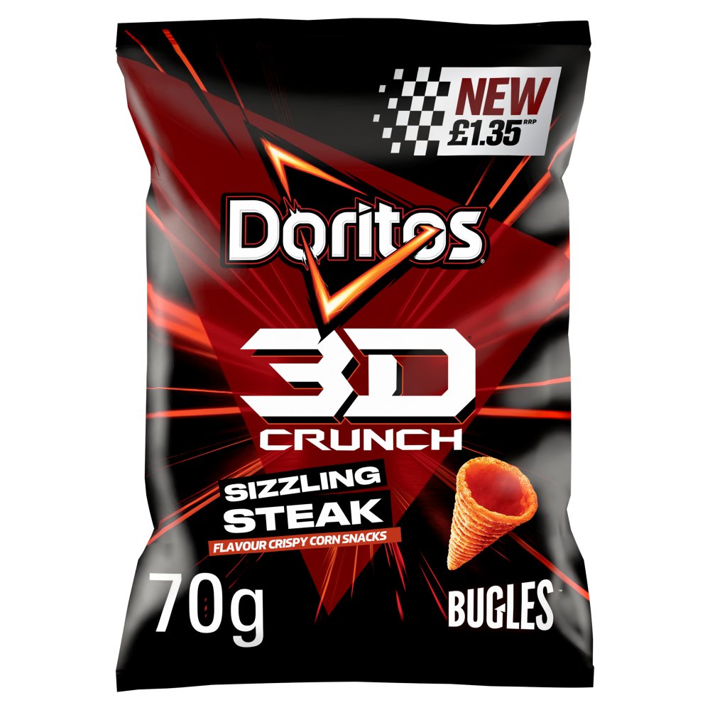 Doritos 3D Crunch Sizzling Steak [2x70g]