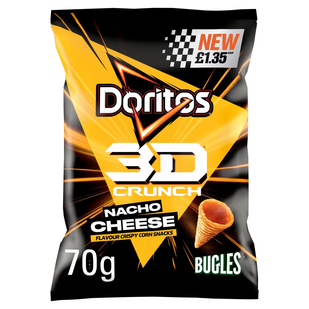 Doritos 3D Crunch Nacho Cheese Flavour [2x70g]