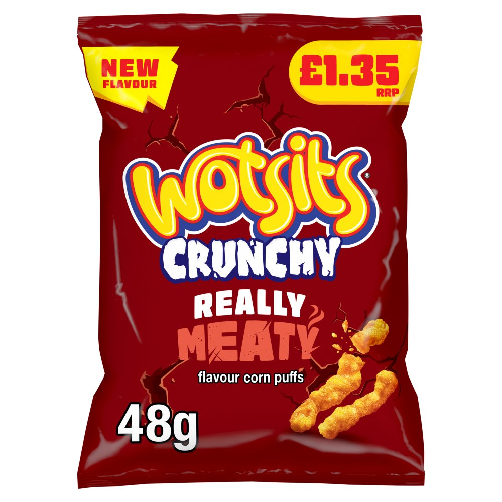 Walkers Wotsits Crunchy Really Meaty Flavour [2x48g]