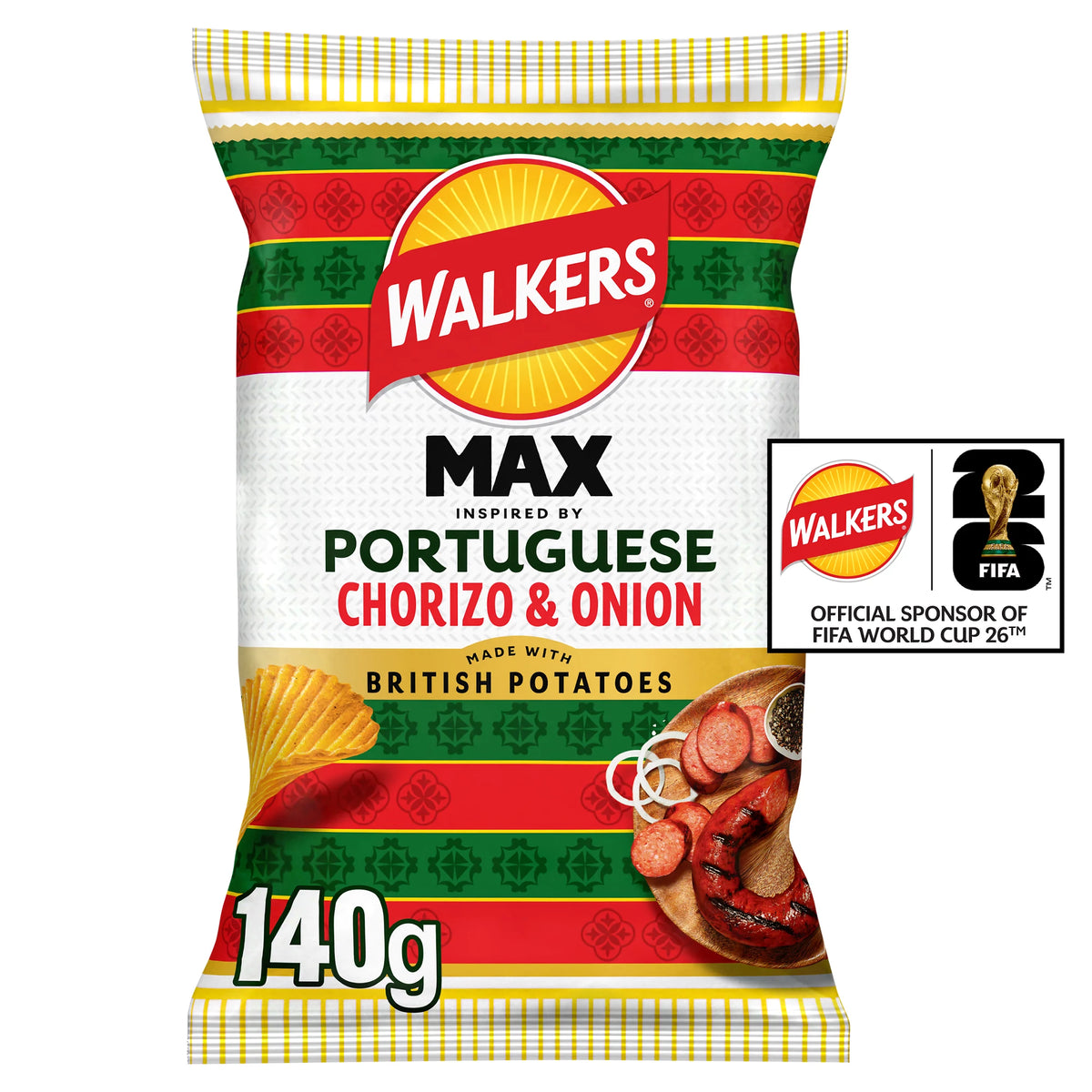 Walkers MAX Portuguese Chorizo & Onion [140g]