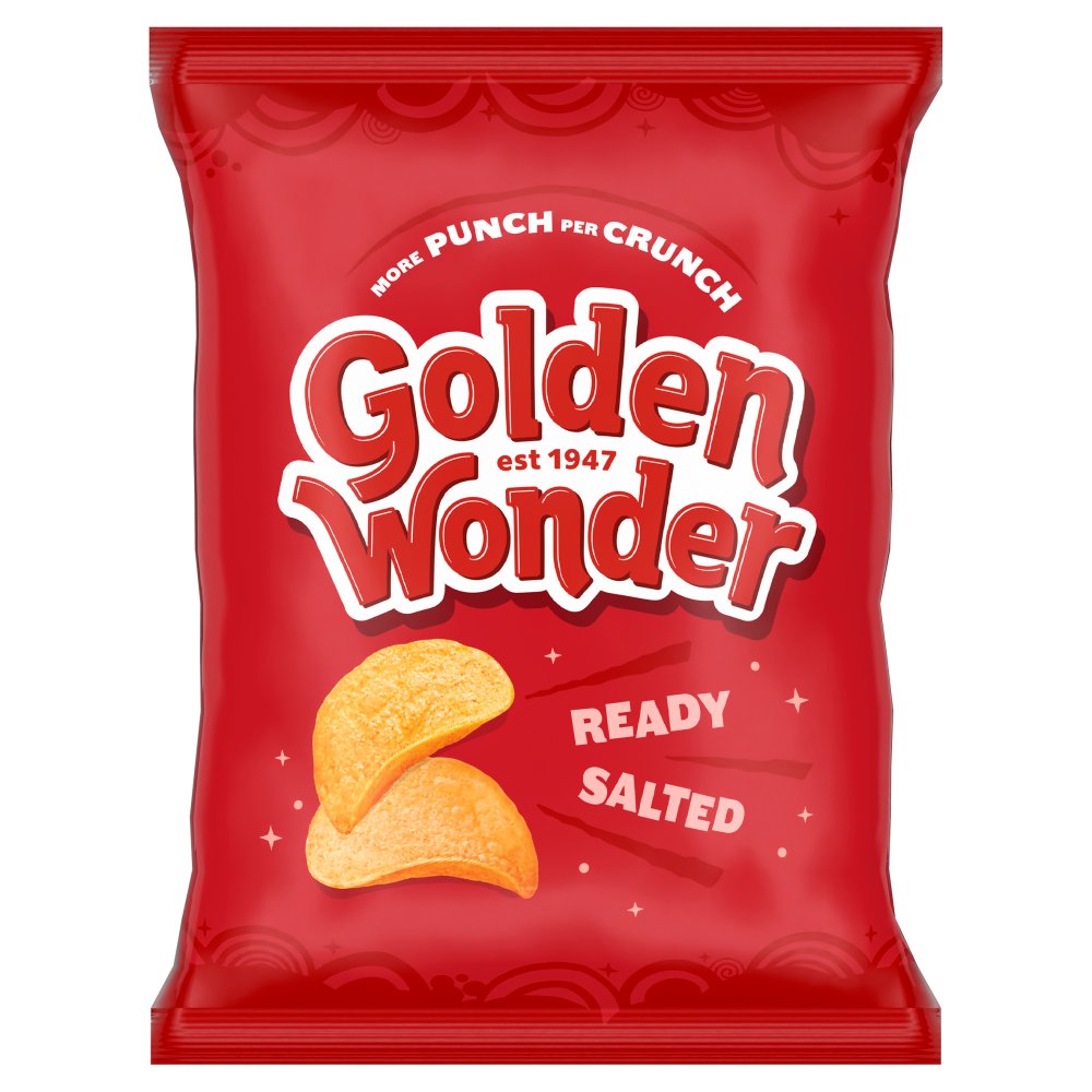 [FULL BOX] Golden Wonder Ready Salted [32x32.5g]