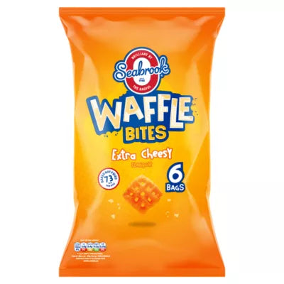 Seabrook Waffle Bites Extra Cheesy [6 Pack]