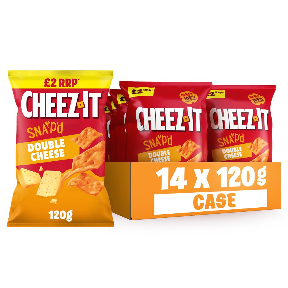 [FULL CASE] Cheez-It Double Cheese Thin & Crispy Bakes [14x150g]