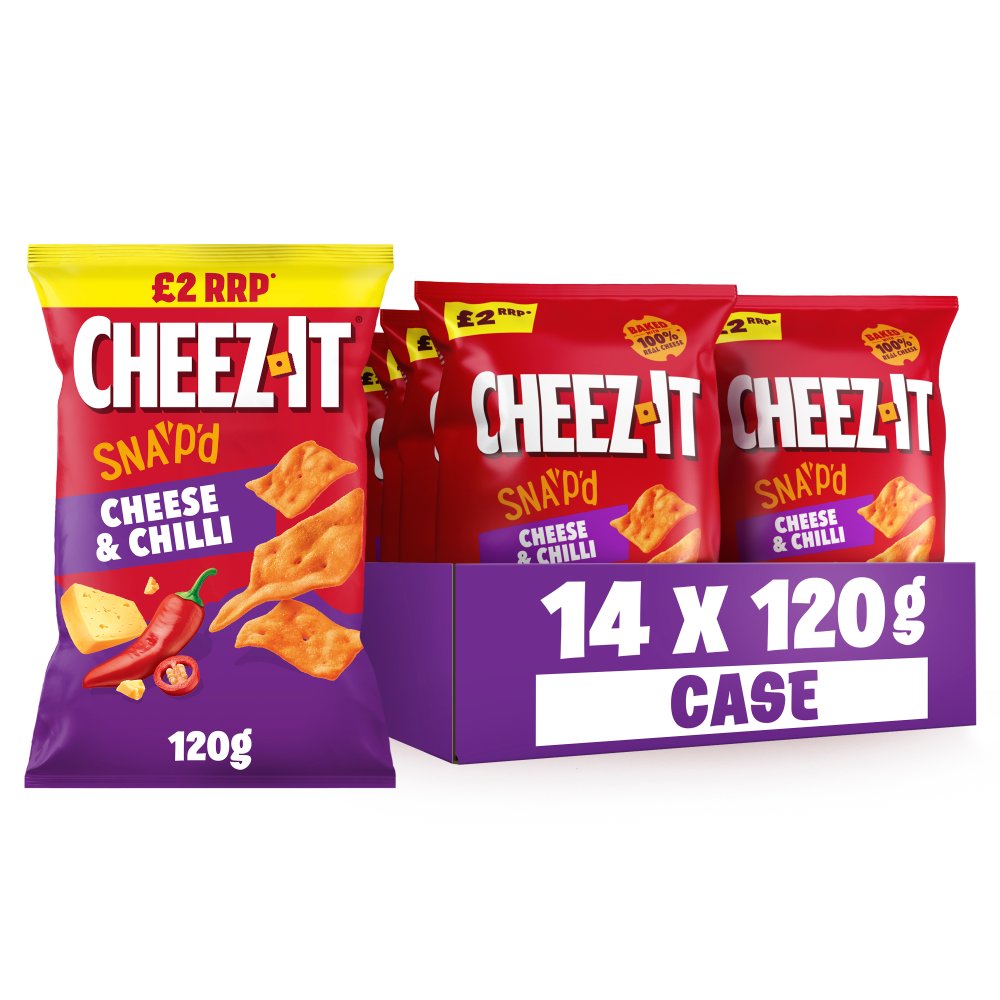 [FULL CASE] Cheez-It Cheese & Chilli Thin & Crispy Bakes [14x150g]
