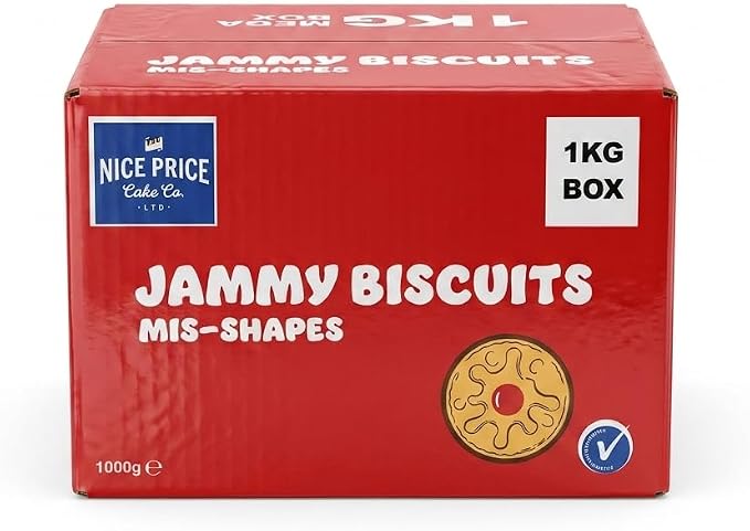 [FULL BOX] Nice Price Jammy Biscuits Mis-Shapes [1KG]