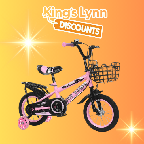 children's 16inch bike with removeable stabilizers and basket (4 to 8 years) free delivery