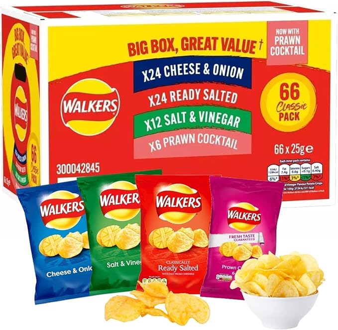 [FULL BOX] Walkers Variety Box [66 Pack]