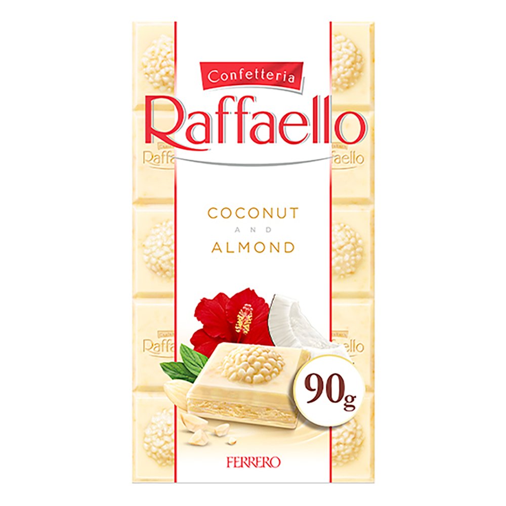 Rafaerllo Coconut & Almond Chocolate Tablet [90g]