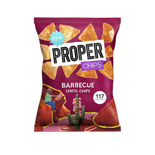 Proper Chips Lentil Chips Barbecue Flavour [2x50g]
