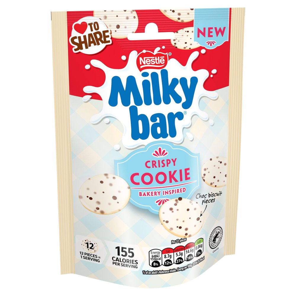 Milkybar Buttons Crispy Cookie Pouch [86g]