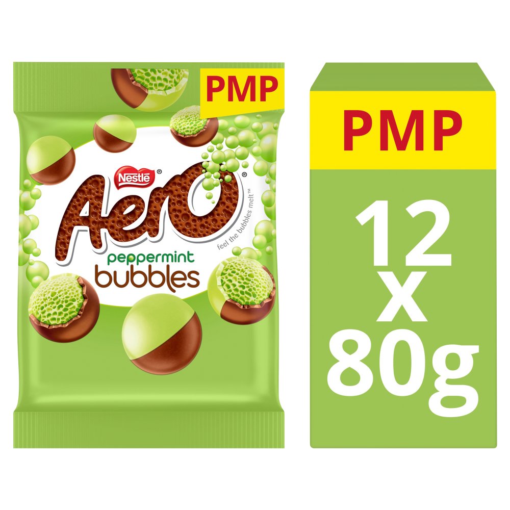 [FULL BOX] Aero Bubbles Peppermint Milk Chocolate [12x80g]