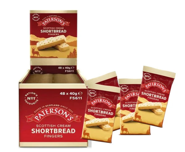 [FULL BOX] Patersons Scottish Shortbread Fingers [48x40g]