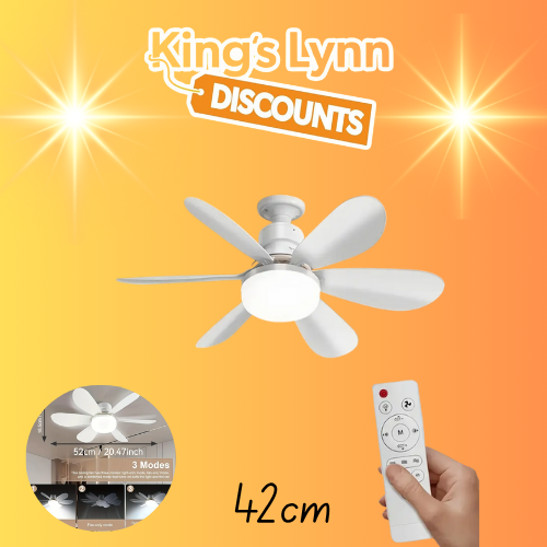 LED Ceiling Fan Light E27 As seen on Tik Tok (42cm)