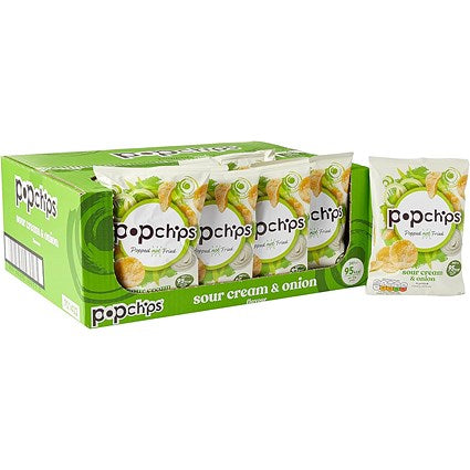 Popchips Sour Cream & Onion [18x33g]