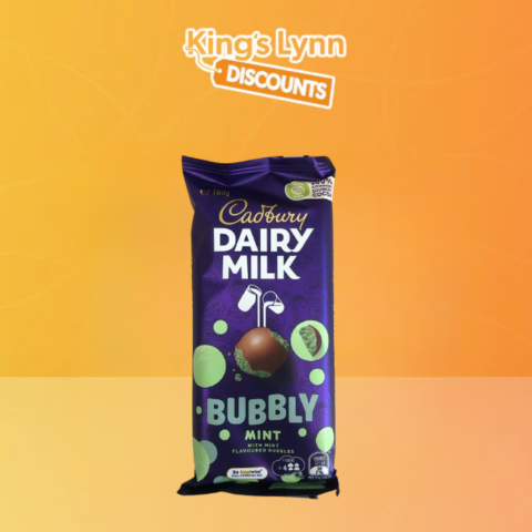 [Australia] Cadbury Dairymilk Bubbly Mint [160g]