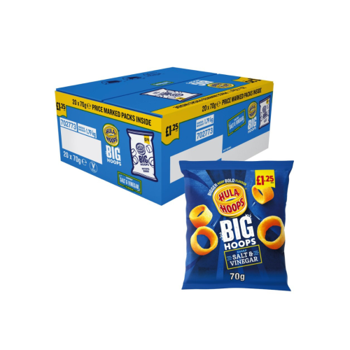 Hula Hoops Salt & VInegar [2x70g]