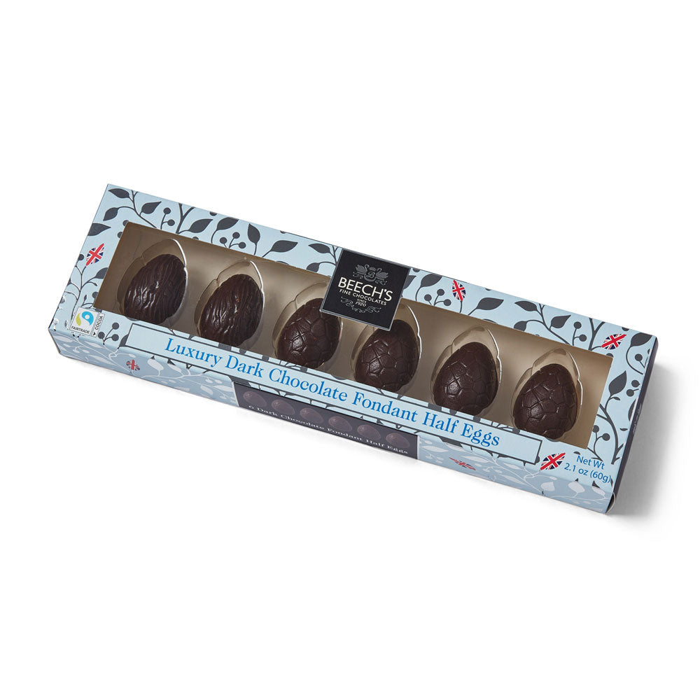 Beech's Luxury Dark Chocolate Fondant Half Eggs Gift Box [60g]