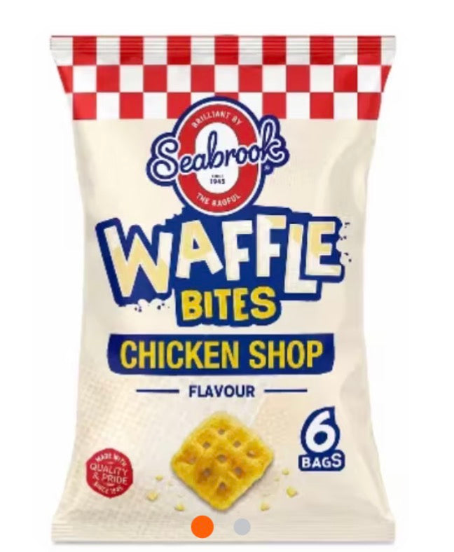 [FULL BOX] Seabrook Waffle Bites Chicken Shop Flavour [10x6 Pack]